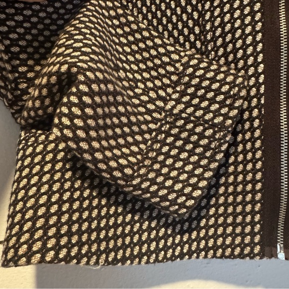 Insight brown tweed moto jacket blazer. Size: 6 - Picture 4 of 10